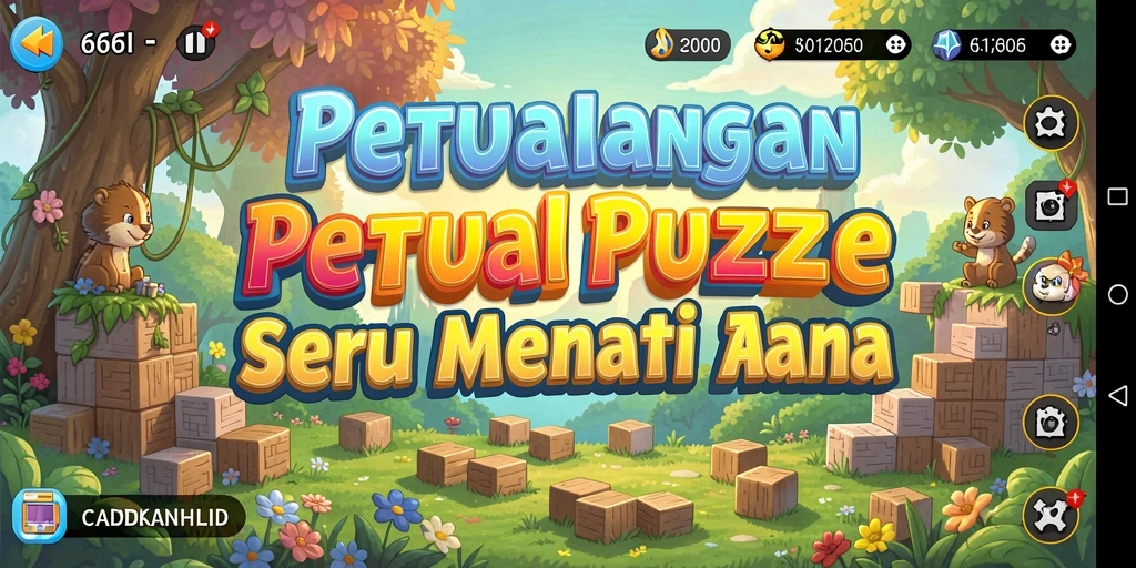Screenshot gameplay 666I menampilkan tantangan puzzle yang menarik.