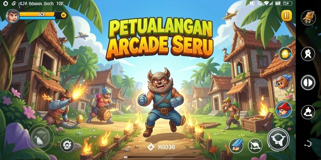 Screenshot utama 6CF menampilkan gameplay seru dan aksi cepat.