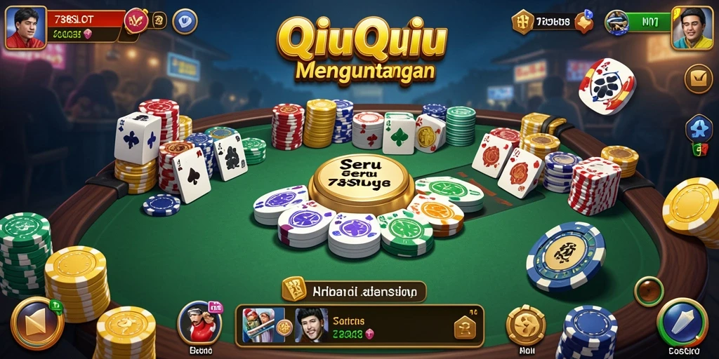 Screenshot 738SLOT menampilkan gameplay menegangkan QiuQiu.
