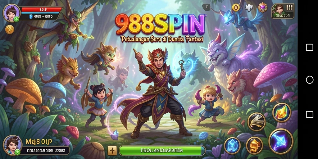 Tampilan gameplay seru di dunia petualangan 988SPIN.