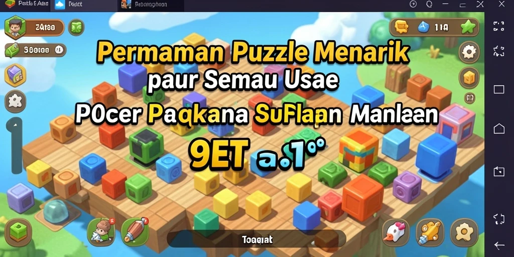 Tampilan gameplay 9ET dengan berbagai teka-teki Puzzle yang menarik.