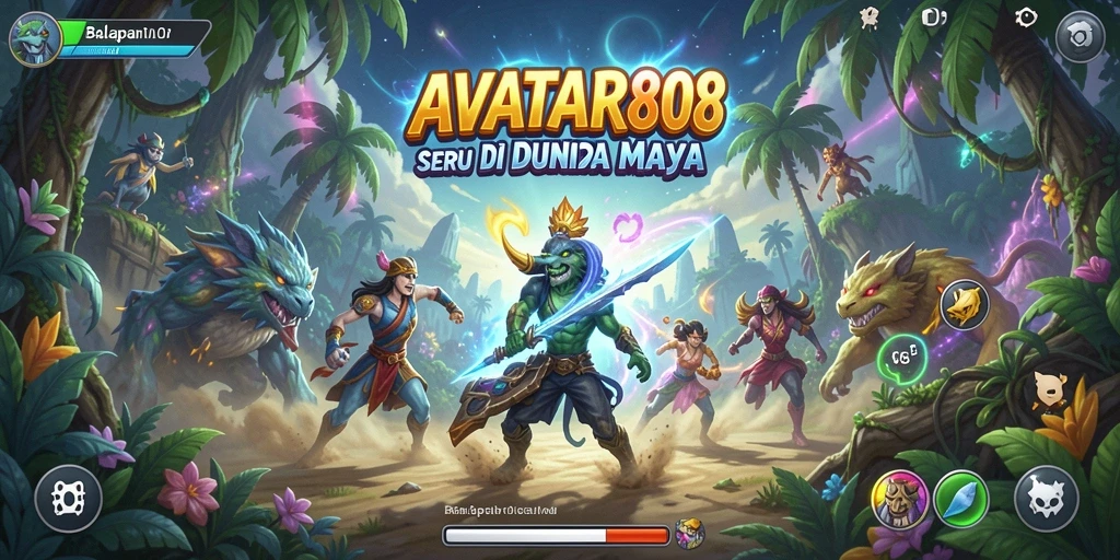Screenshot gameplay AVATAR808 menampilkan aksi balapan yang intens.