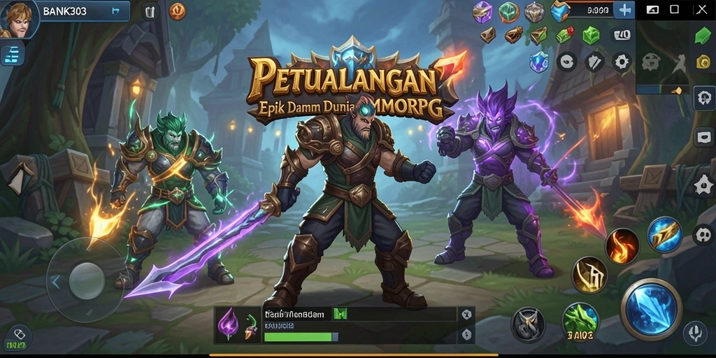 Gameplay epik BANK303 dengan grafis menawan dan petualangan mendebarkan.