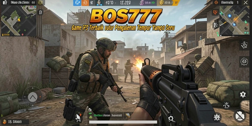 Tampilan seru gameplay BOS777 dengan aksi tembak menembak intens.