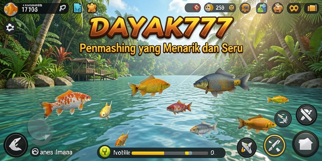 Tangkapan ikan yang beragam dalam gameplay DAYAK777.