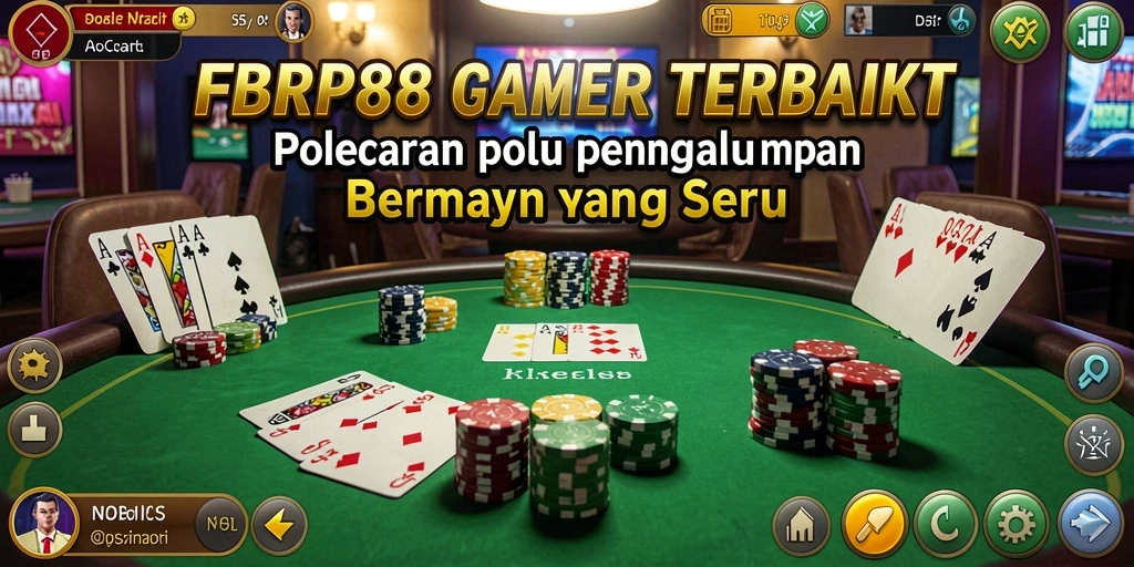 Screenshot gameplay FBRP88 yang menampilkan aksi seru permainan poker.