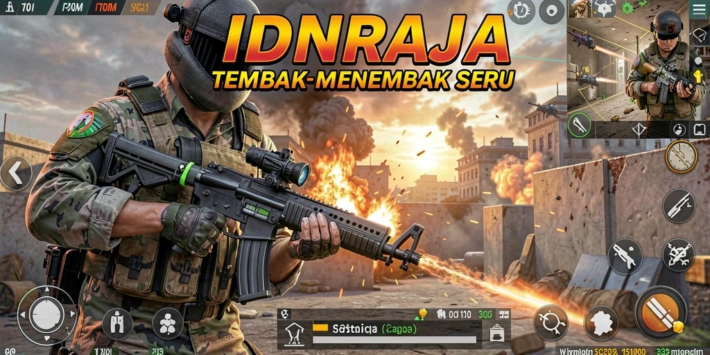 Tampilan dinamis dan menarik dari gameplay <strong>IDNRAJA</strong> yang membuat ketagihan.