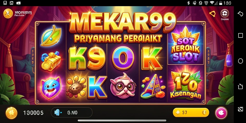 Screenshot gameplay slot MEKAR99 yang menampilkan keseruan permainan.