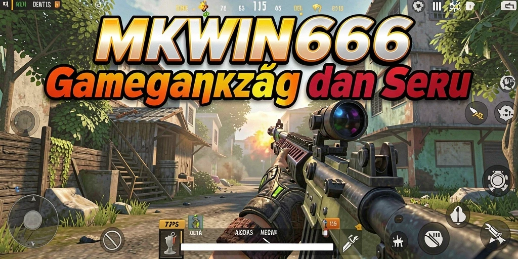 Tangkapan layar utama MKWIN666 menampilkan aksi gameplay TPS yang mendebarkan.