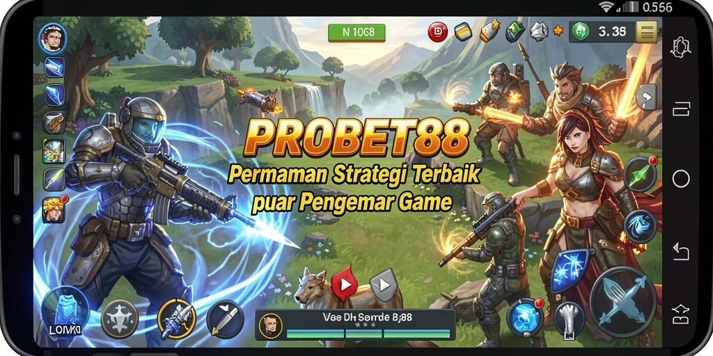 Tangkapan layar gameplay <strong>PROBET88</strong> yang menggambarkan pertempuran strategis.