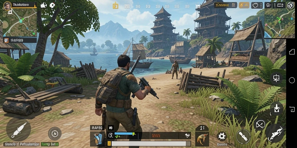 Gameplay seru RAP89 di dunia Open World yang luas.