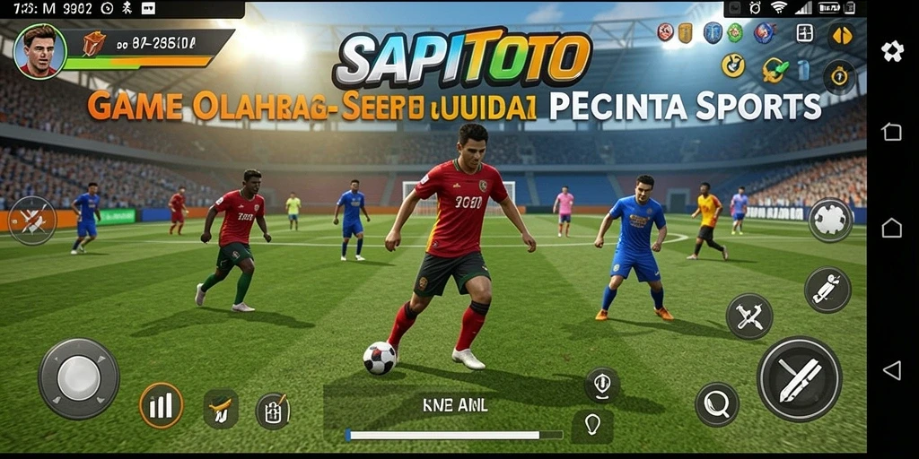 Tangkapan layar gameplay SAPITOTO dengan aksi olahraga yang seru.