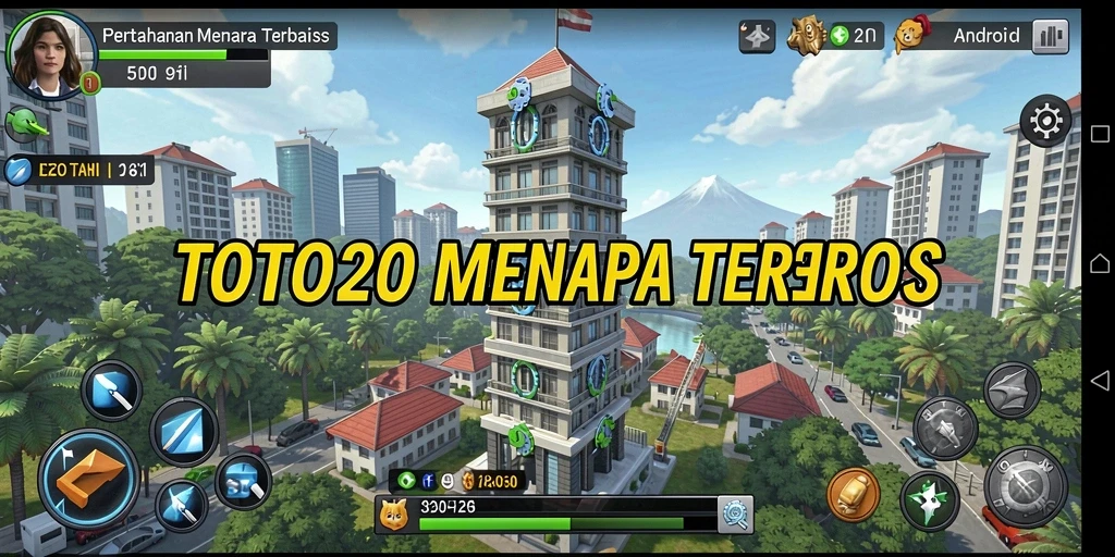 Screenshot TOTO20 menampilkan aksi seru Tower Defense yang mendebarkan.