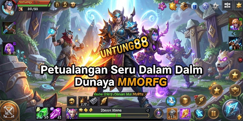 Tampilan gameplay UNTUNG88 dengan aksi seru dalam dunia MMORPG.